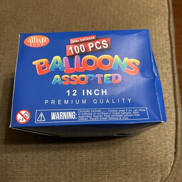 Aufun Shop 100 Pieces Rainbow Set Assorted Color Latex Party Balloons 12” Pastel - Picture 2 of 6